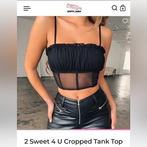 crop top from empty soda